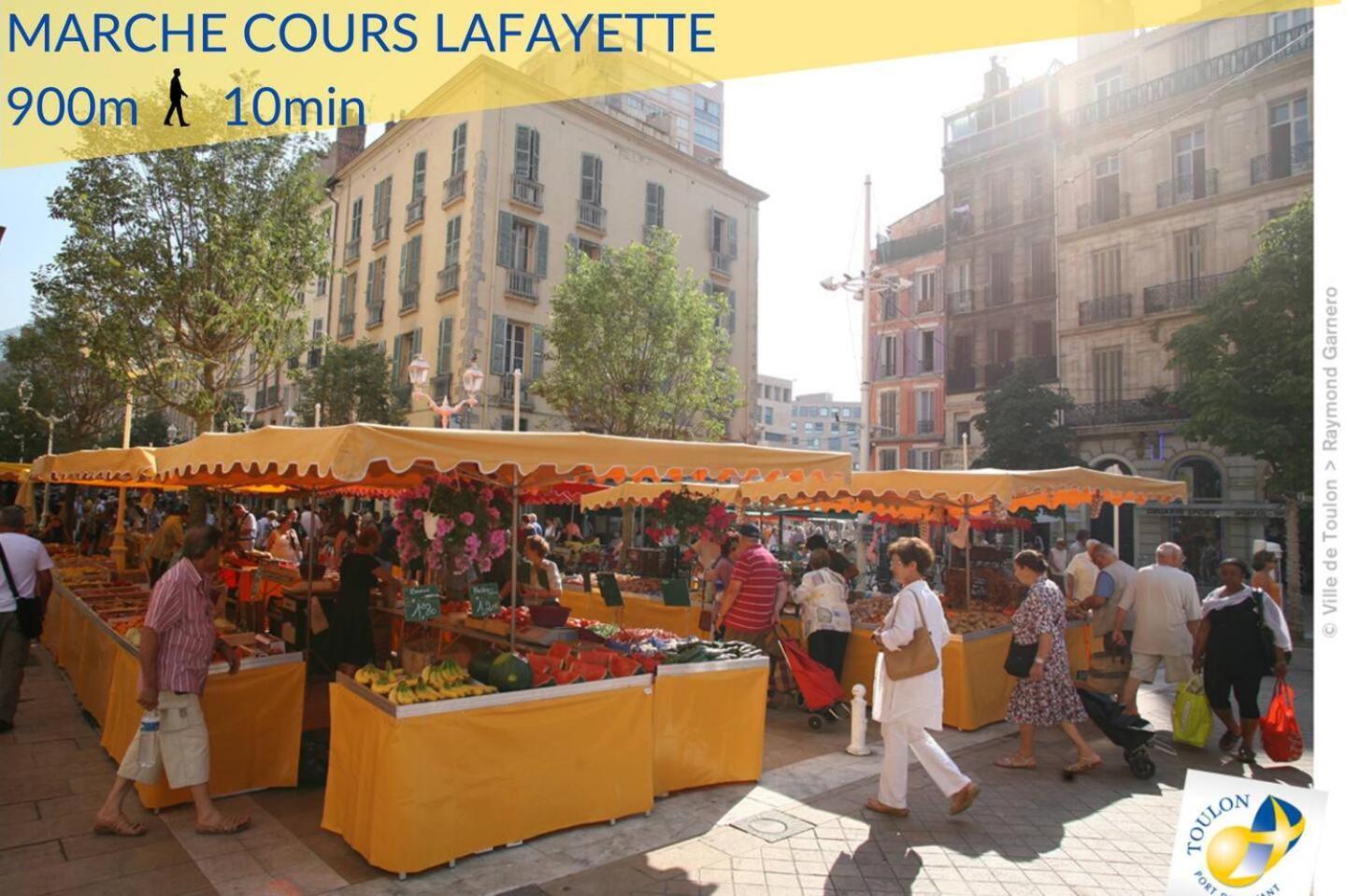 #3 Toulon Centre, Balcon, Lumineux, Stationnement Facile, Tout Confort Exteriér fotografie